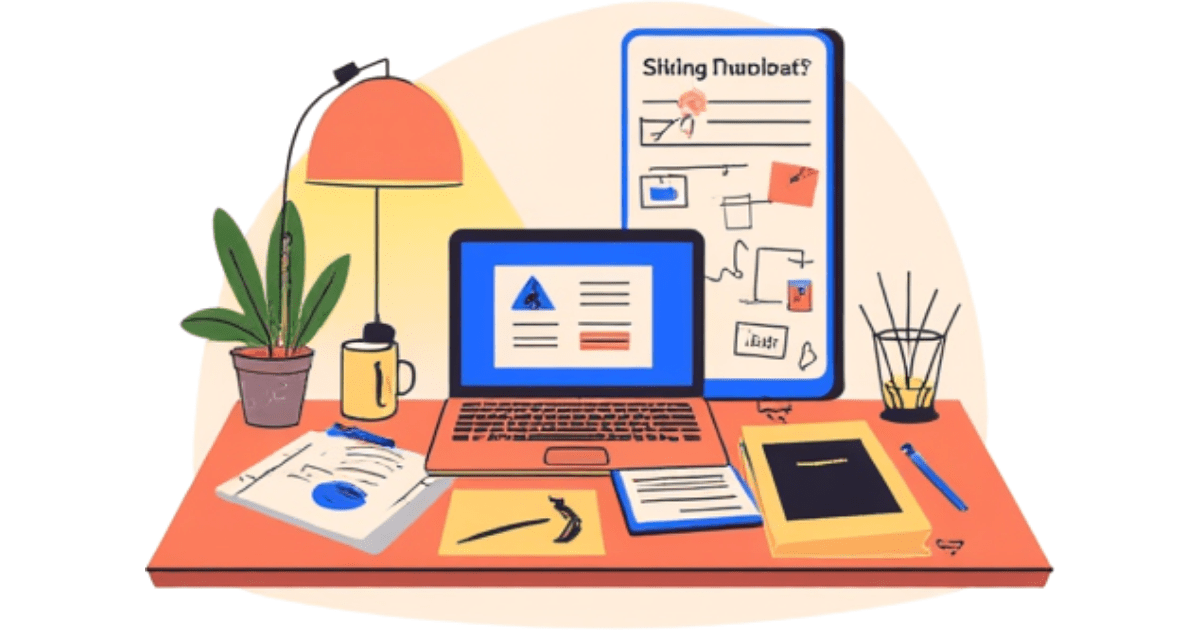 Professional Product Discovery and Validation (PPDV) certification journey workspace with laptop, notes, and product discovery sketches